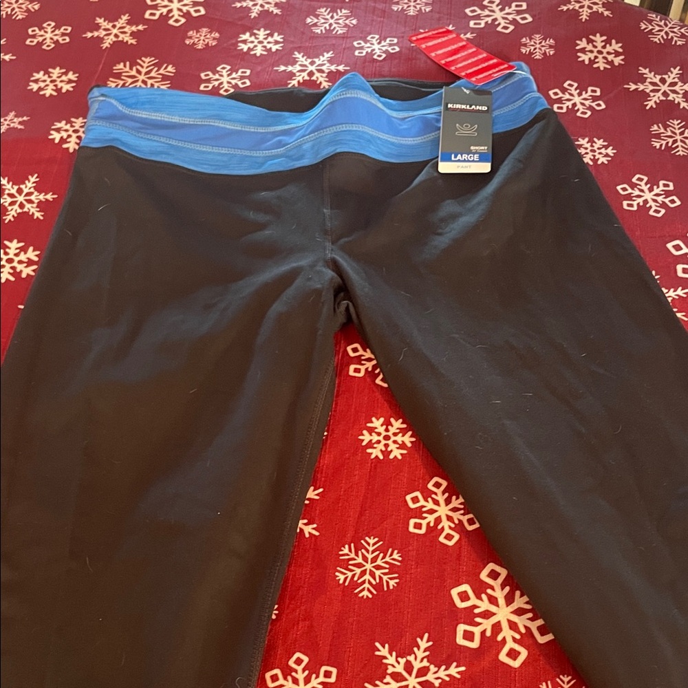 Kirkland Signature Black and Blue Pants